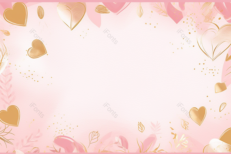 小清新花卉爱心情人节背景,插画/手绘图,插画/手绘图库,插画/手绘图下载,插画/手绘